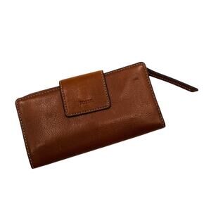 Fossil brown leather wallet